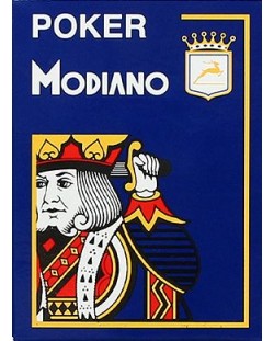 Carduri din plastic Modiano Jumbo Index - 4 Corner (albastru)
