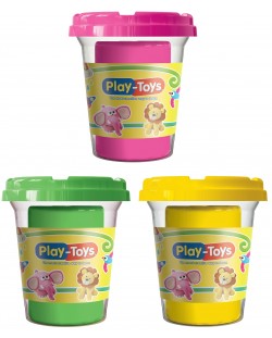 Plastilina Play-Toys - 100 g, sortiment