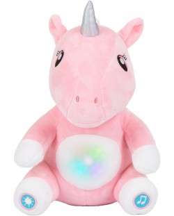 Jucărie muzicală din pluș cu funcție de lampă de veghe Chipolino - Unicorn