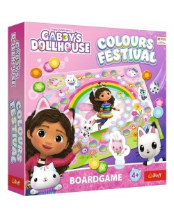 Joc de bord  Gabby's Dollhouse: Colours Festival - Pentru copii