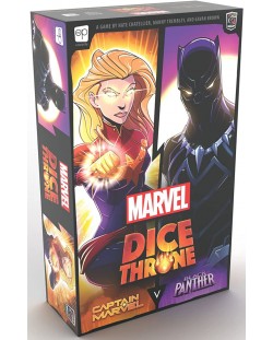 Joc de societate pentru doi Marvel Dice Throne 2 Hero Box - Captain Marvel vs Black Panther