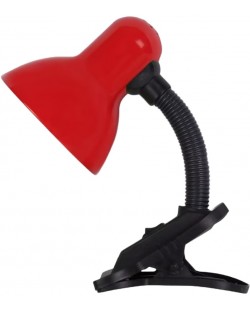 Lampa de birou cu clips  Omnia - Kara, IP20, Е27, 40 W, roşu