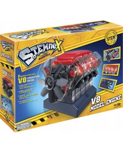 Kit de știință STEM  Amazing Toys Stemnex - Motor V8 cu ardere internă