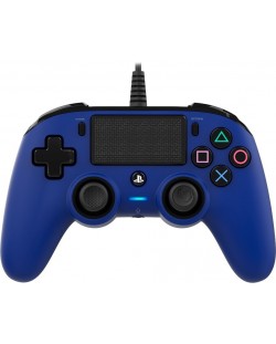 Controller Nacon за PS4 - Wired Compact, albastru