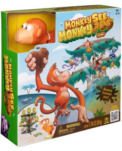 Joc de bord Spin Master: Monkey See Monkey Poo - Pentru copii