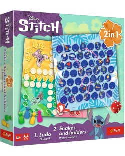 キッズ・ファミリー dentapple Joc de societate 2 în 1 Lilo & Stitch (Ludo/Snakes and