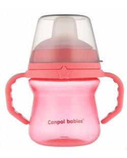 Cană antiderapantă Canpol - 150 ml, roz