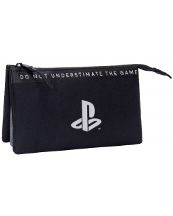 Kstationery Playstation Briefcase - Negru, 1 fermoar și 3 compartimente