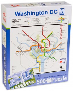 Puzzle New York Puzzle de 500 piese - Harta metroului Washington