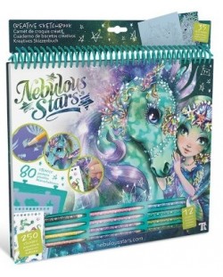 Carte de creație Nebulous Stars - Marinia și prietenul ei Unicorn 