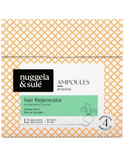 Nuggela & Sulé Fiole regeneratoare pentru creștere Hair Regenerator,  4 x 10 ml