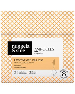 Nuggela & Sulé Fiole împotriva căderii părului Effective Anti-Hair Loss, 8 x 10 ml