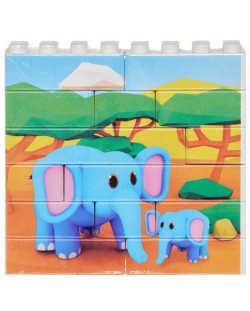 Puzzle educațional Joc Movil - Elefant, 14 piese