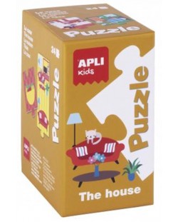 Puzzle educativ APLI cu 24 de piese - Obiectele din casa