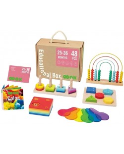 Set educațional Tooky Toy - Montessori, 48 piese