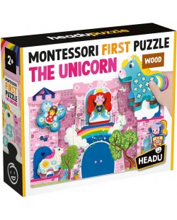 Puzzle tactil educativ Headu - Unicorn