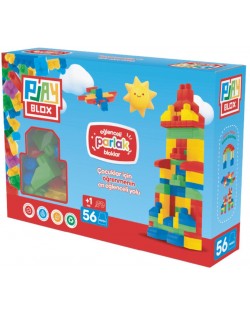 Constructor educațional Play Blox - 56 piese 