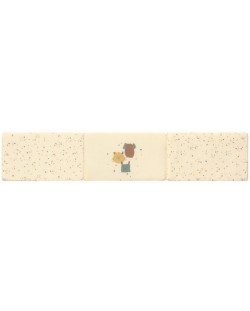 Protectie laterala pentru patut Baby Clic - Confetti, Ivory, 60 х 70 х 60 cm
