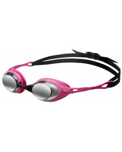 Ochelari de înot Arena - Cobra Mirror, roz/negru