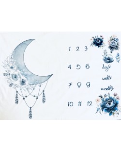 Pătură foto Milestone - Luna, 70 x 100 cm