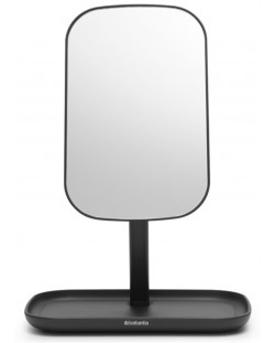 Oglindă cu suport pentru accesorii Brabantia - ReNew, Dark Grey