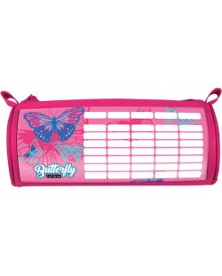 Penar oval Lizzy Card Pink Butterfly - Cu program