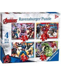 Puzzle Ravensburger 4 in 1 - Razbunatorii