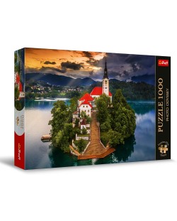 Puzzle Trefl din 1000 piese - Lacul Bled, Slovenia 