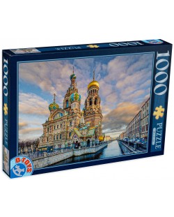 Puzzle  D-Toys de 1000 piese - Church of the Savior on Blood, Sankt Petersburg