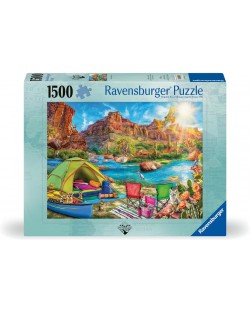 Puzzle Ravensburger din 1500 de piese - Къмпинг Каньон