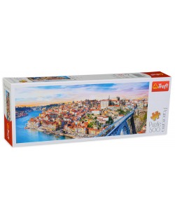 Puzzle panoramic Trefl de 500 piese - Porto, Portugalia