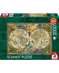 Puzzle Schmidt din 2000 de piese - Locuitorii Pământului