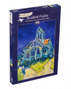 Puzzle Bluebird de 1000 piese - The Church in Auvers-sur-Oise, 1890