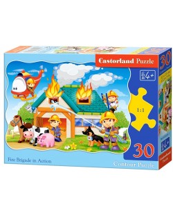Puzzle Castorland de 30 piese - Pompieri
