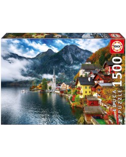 Puzzle Educa din 1500 piese - Hallstatt, Austria