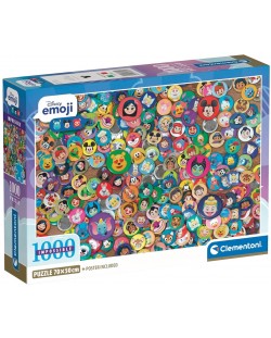 Puzzle Clementoni din 1000 piese - Insigne cu personaje Disney