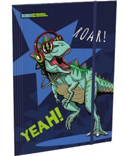 Dosar cu bandă elastică Lizzy Card Dino Roar - A4