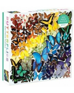 Puzzle Galison de 500 piese - Fluturi frumosi