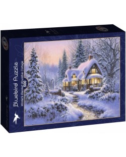 Puzzle Bluebird de 500 piese - Vila Udbay într-o refacere de iarnă