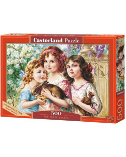 Puzzle Castorland din 500 de piese - Cele trei grații