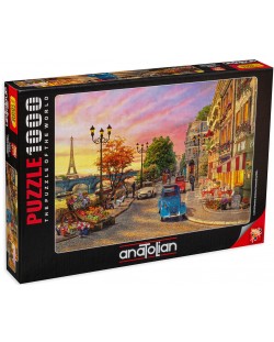 Puzzle Anatolian de 1000 piese - Apus in Paris, Dominic Davison