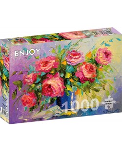 Puzzle Enjoy din 1000 de piese - Buchet de trandafiri