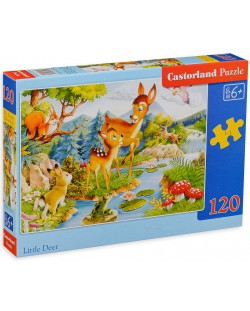 Puzzle Castorland de 120 piese - Little deers