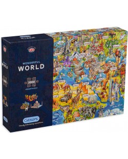 Puzzle Gibsons de 2000 piese - Wonderful World