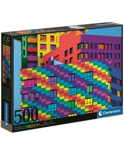 Puzzle Clementoni de 500 piese - Colour Boom Squares