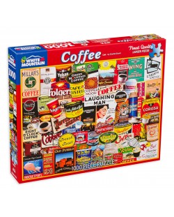 Puzzle White Mountain de 1000 piese - Coffee 
