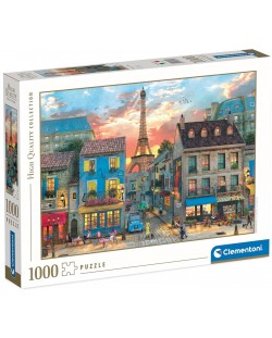 Puzzle Clementoni din 1000 piese - străzile Parisului