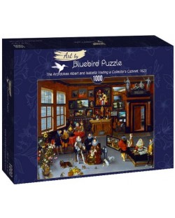 Puzzle Bluebird de 1000 piese -The Archdukes Albert and Isabella Visiting a Collector's Cabinet, 1623
