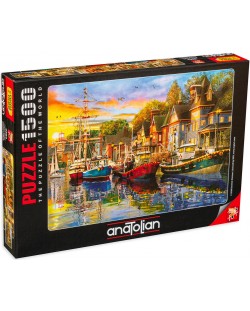 Puzzle Anatolian de 1500 piese - Luminile portului
