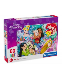 Puzzle Clementoni de 60 piese - Disney Princesses